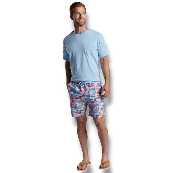 NWT Peter Millar Swim Trunks Mens Tequila Sunrise Size XXL 2X MSRP $100 - Picture 2 of 7